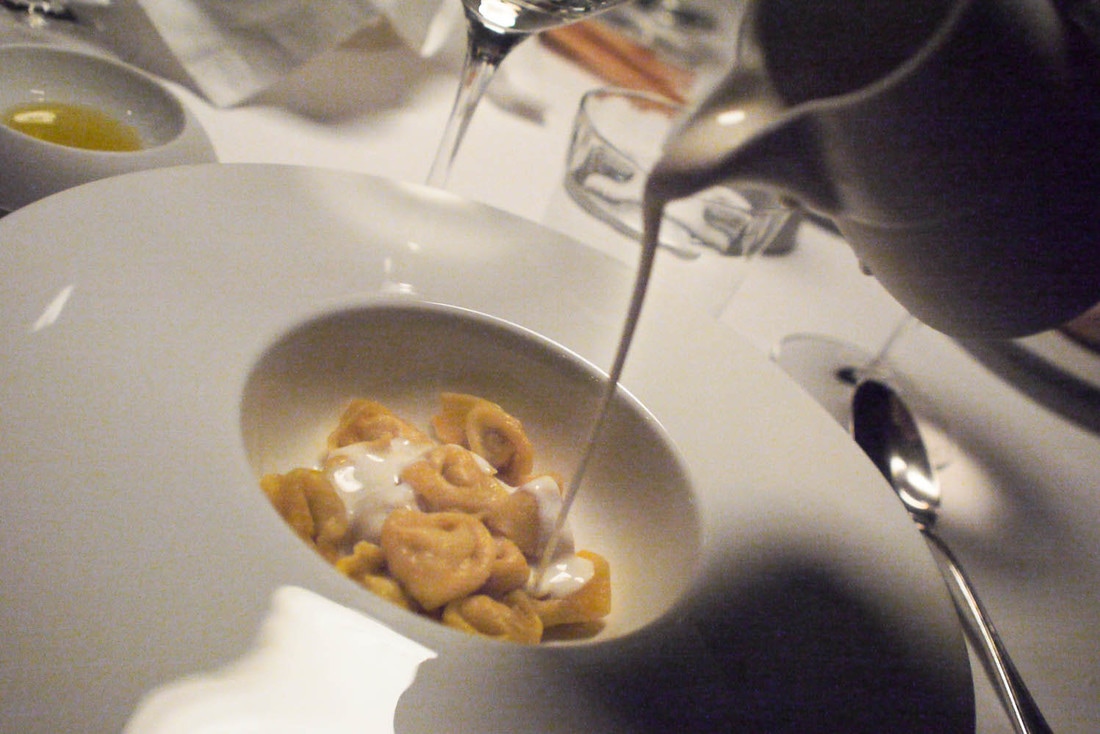 Osteria Francesca - Tortellini with cream of Parmigiano Reggiano
