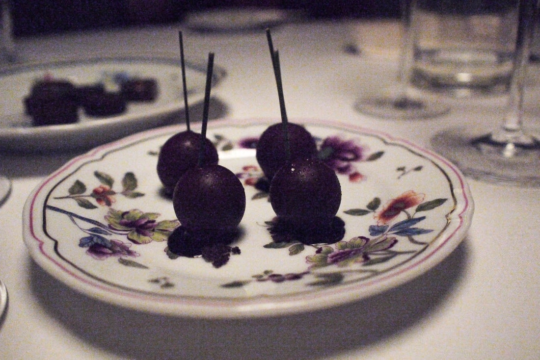 Osteria Francescana - The chocolate and walnut, cherries in wine