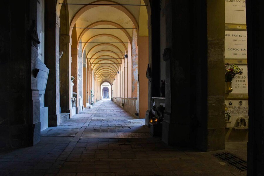 Bologna Certosa Cemetery portico