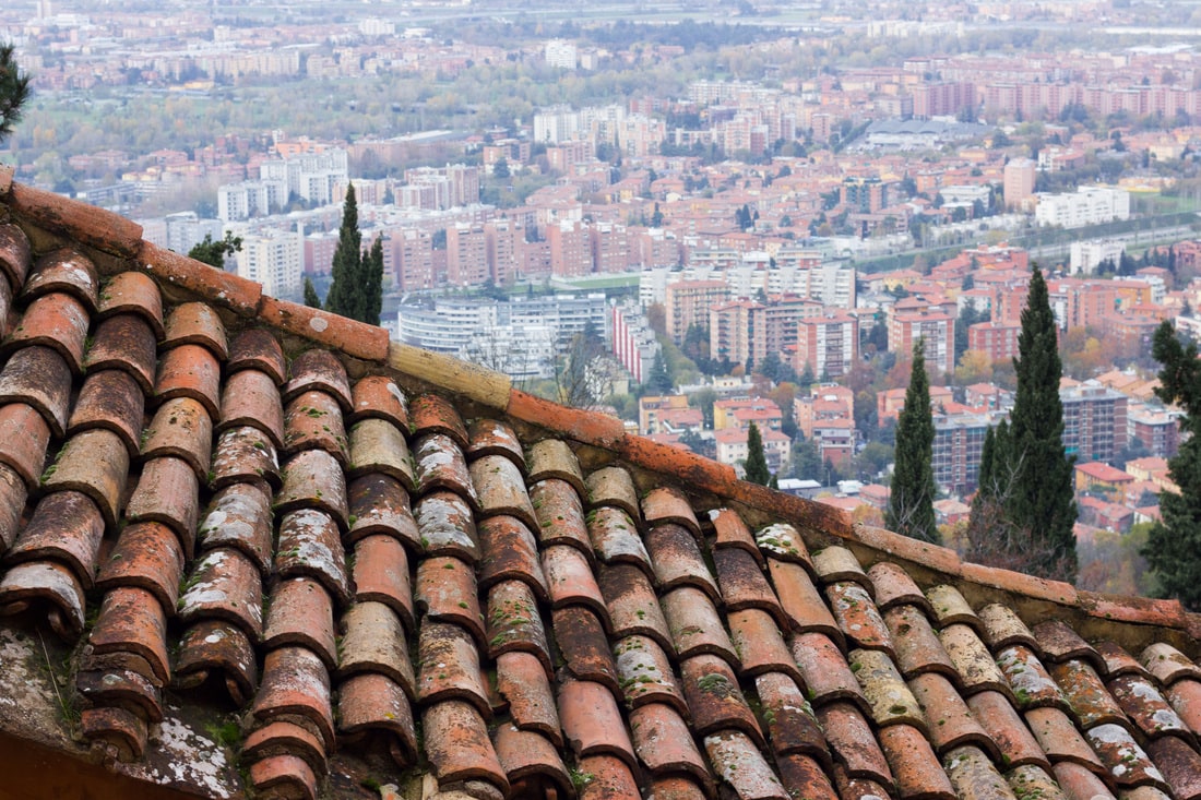 Bologna - San Luca Portico - Roofs