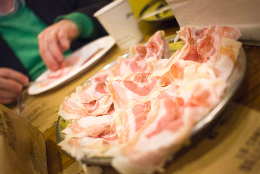 Parma food tour pancetta