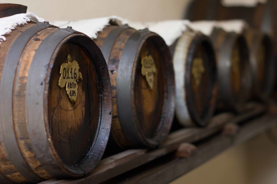 A set of barrels of Balsamic Vinegar