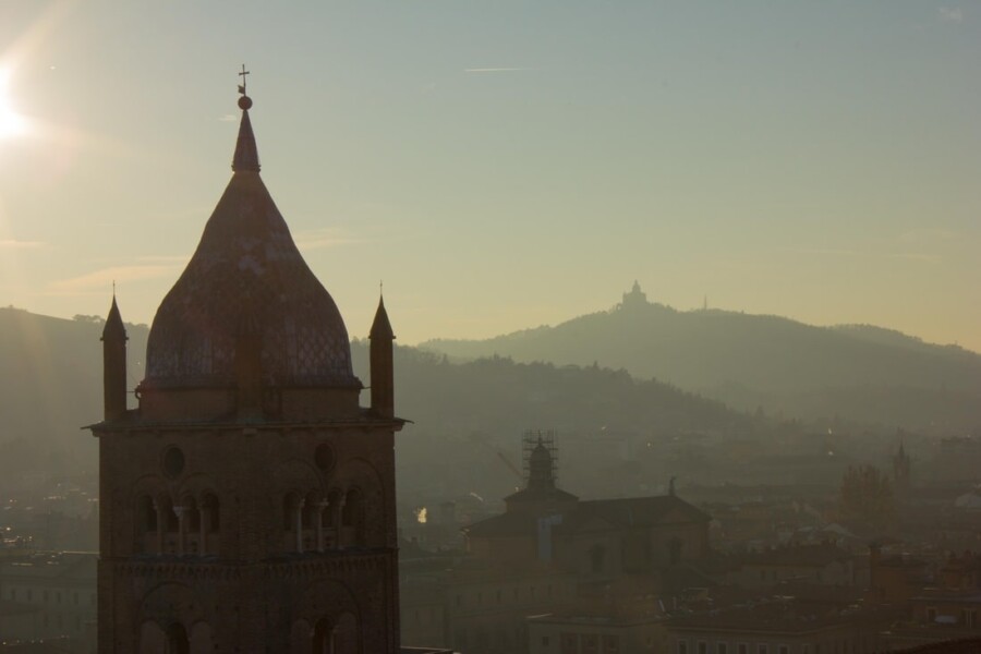 Bologna Saint Peter Cathedral - View of the Bell Tower