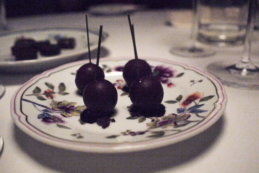 Osteria francescana - Chocolate and walnut, cherries in wine
