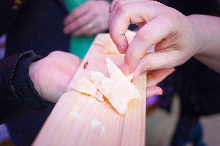 Parmigiano reggiano tasting