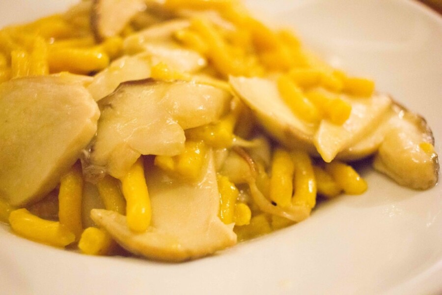 Passatelli with porcini - Osteria Broccaindosso Bologna