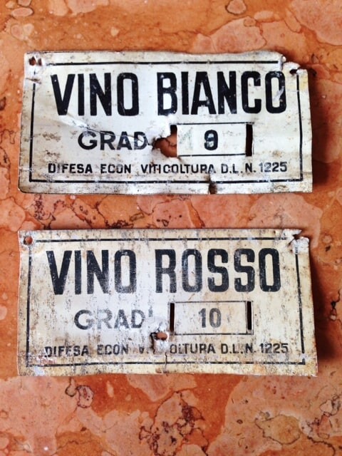 Vintage wine labels