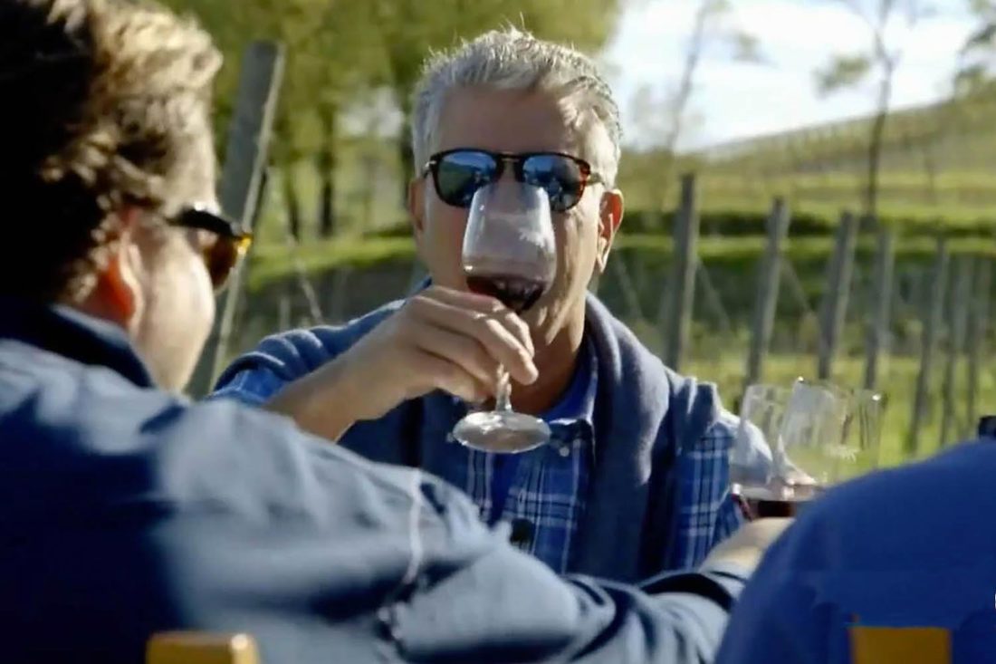 Bourdain in Bologna - Wine at Tre Monti vineyard