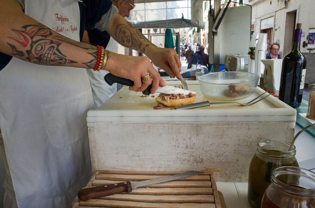 Where to eat in Florence - Panino col lampredotto