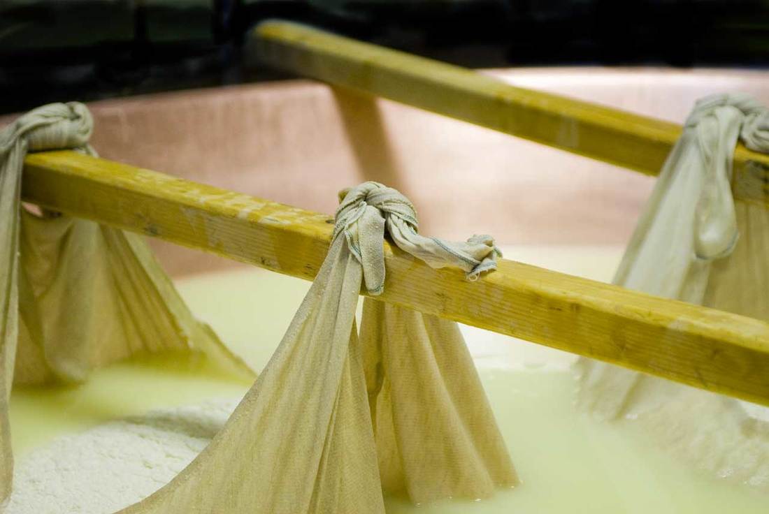 Parmigiano Reggiano cheese - resting