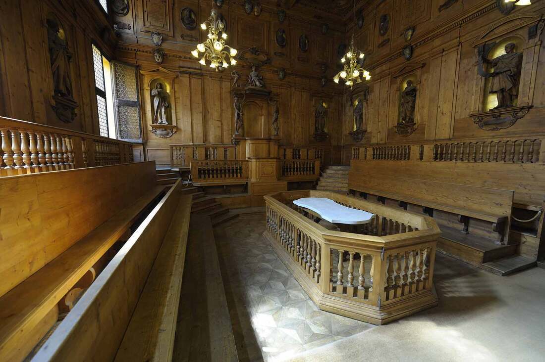 Anatomical Theatre at Archiginnasio Bologna