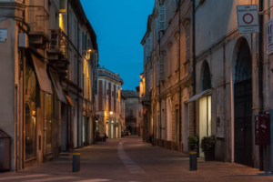 Faenza - A street by night