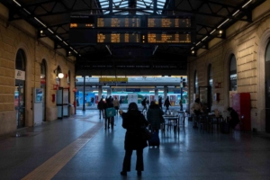 Inside Bologna Centrale train station