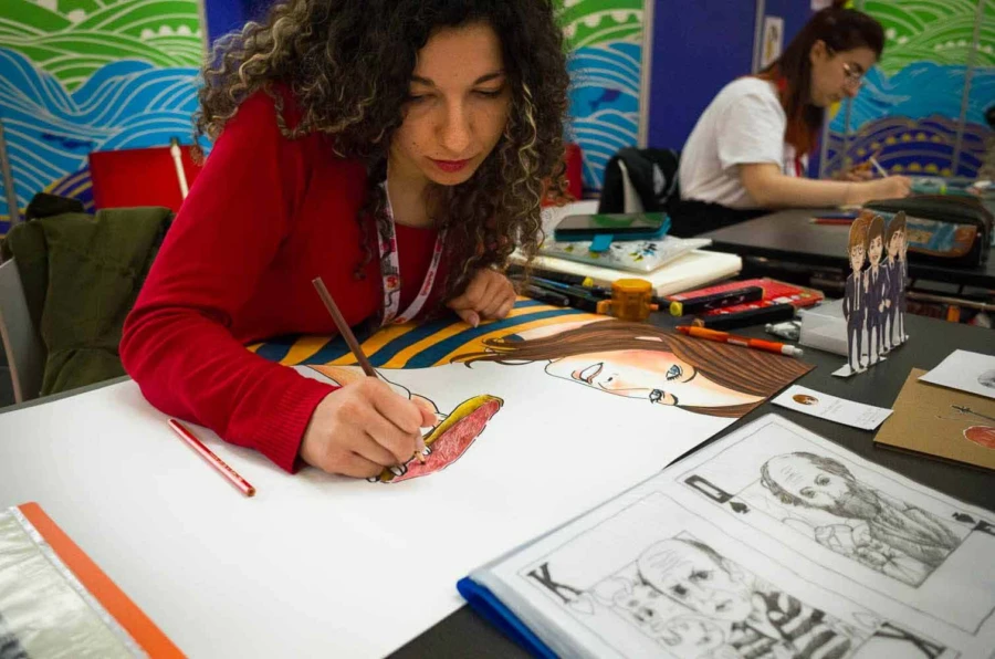 Bologna Children's Book Fair - Illustrators at work