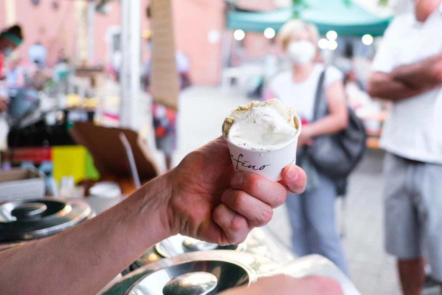 vegan and organic sorbets at stefino near bologna train station