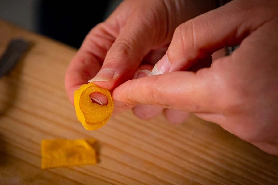 Italy cooking class tortellini pasta