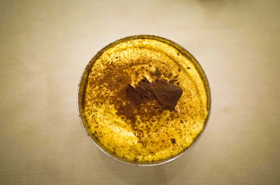 Trattoria Da Me Bologna mascarpone dessert with chocolate