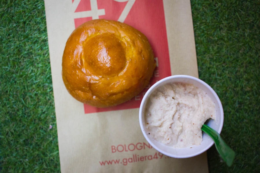 Melon and fig granita at galliera 49 on via galliera, bologna