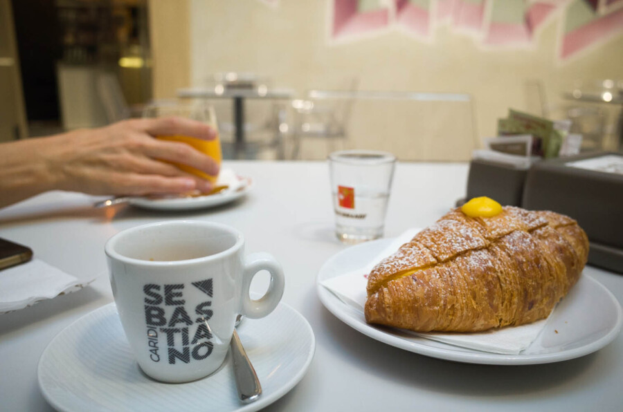 Bologna breakfast Sebastiano Caridi