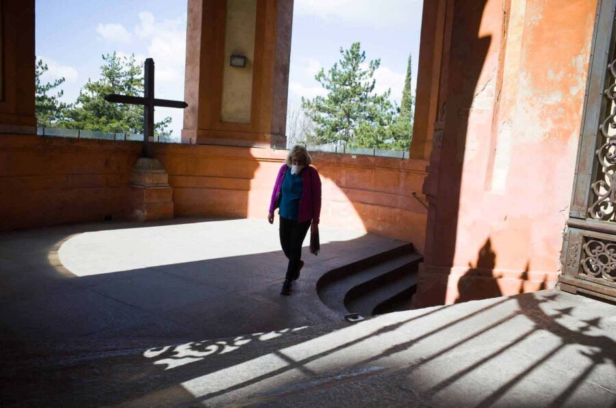 Covid Bologna San Luca Basilica