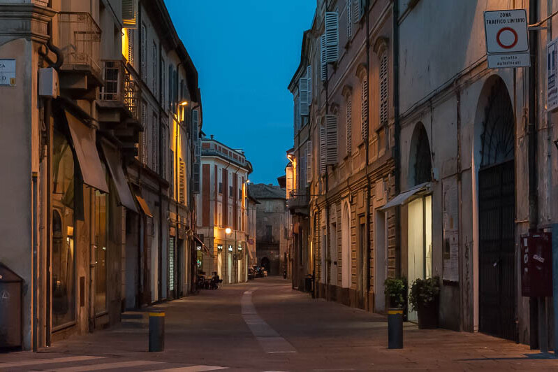 Faenza - A street by night