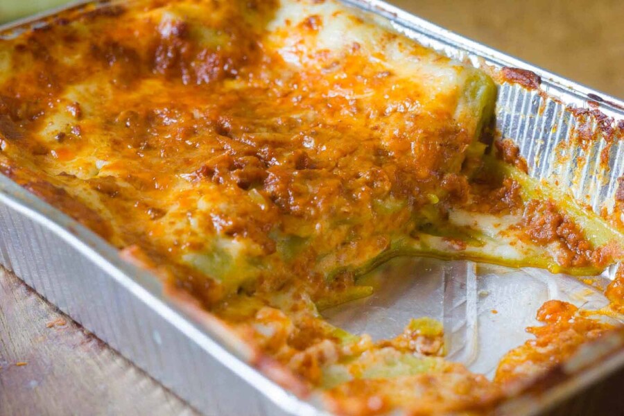 Lasagna Bolognese home baked