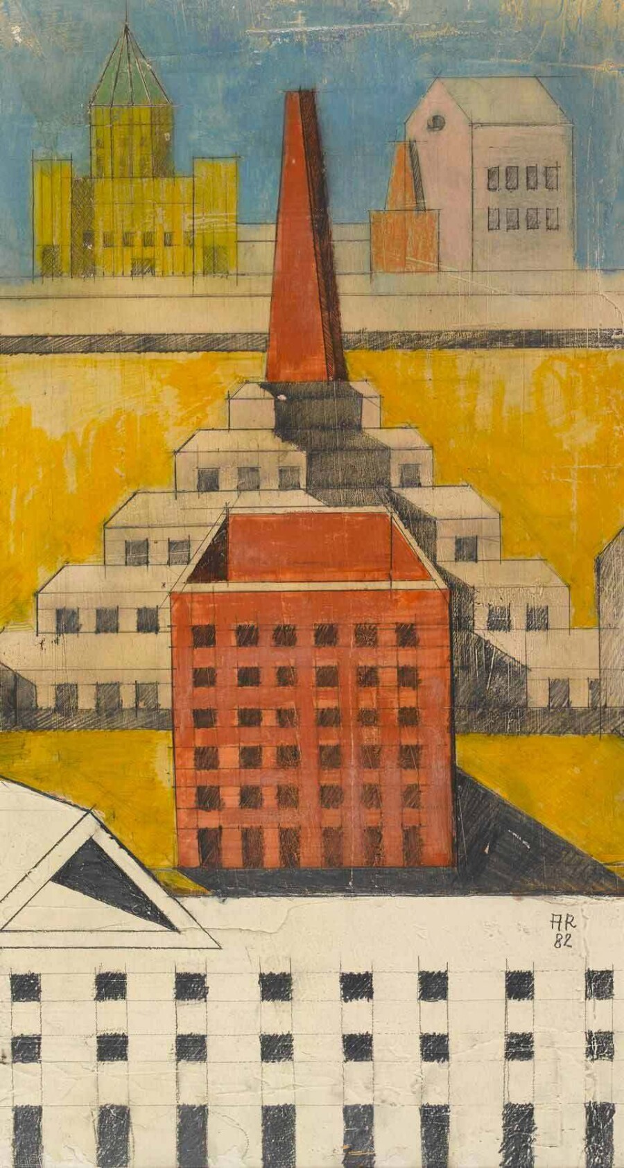 Modena Cemetery drawing Aldo Rossi