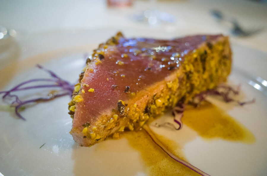 Taste best food 2019 - Pistachio crusted tuna at Ristorante Ercole